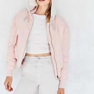 Urban Outfitters Pink Bomber Jacket